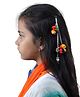 Kamule Chain & Pom Pom Detailed Hair Clips - Multi Colour