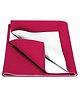 Baby Moo Plain Changeable Dry Sheet Water-resistant Bed Protector - Dark Pink