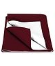 Baby Moo Plain Changeable Dry Sheet Water-resistant Bed Protector - Maroon