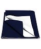 Baby Moo Plain Changeable Dry Sheet Water-resistant Bed Protector - Navy Blue