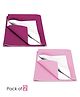 Baby Moo Plain Changeable Dry Sheet Water-resistant Bed Protector Pack Of 2 - Burgundy, Pink