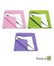 Baby Moo Plain Changeable Dry Sheet Water-resistant Bed Protector Pack Of 3 - Pink, Green, Purple
