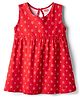 Babyhug Cotton Knit One Piece Dress Star Print Multi Color 3-6 Months