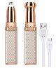 WOLTAX Multi-Purpose Electric Facial Hair Remover for Women  Eyebrow, Face, Nose & Body Trimmer (Rose Gold)