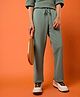 Technosport Knit Solid Track Pants - Green