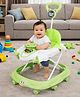 StyleZone Baby Musical Walker with Push Handle | 360° Rotating Wheels, Steering Toy, LED Lights & Music | Activity Walker with Backrest for Toddlers(Green) 6 to 18 Months