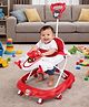 StyleZone Baby Musical Walker with Push Handle | 360° Rotating Wheels, Steering Toy, LED Lights & Music | Activity Walker with Backrest for Toddlers(Red) 6 to 18 Months