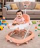 StyleZone Baby Musical Walker with Push Handle | 360° Rotating Wheels, Steering Toy, LED Lights & Music | Activity Walker with Backrest for Toddlers(Pink) 6 to 18 Months