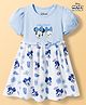 Babyoye Disney Cotton Knit Frock Cap Sleeves Minnie Mouse Graphics Multicolor 9-12 Months