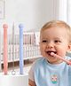 Baby Silicone Soothing Gum Massager Pack of 2| Soft & Textured Teething Aid| Gentle Gum Massage| Easy-Grip Design| Straw Cleaning Brush Included| Soothes Teething Gums
