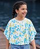 Pine Kids Cotton Knit Floral Printed Top - Multicolor
