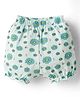 Tango Single Jersey Knit Floral Printed Bloomer - Aqua Blue