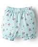 Tango Single Jersey Knit Floral Printed Bloomer - Aqua Blue