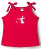 Tango Single Jersey Knit Sleeveless Bunny Printed Slip - Red
