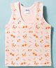 Tango Single Jersey Knit Sleeveless Vest with Panda Print - Pink