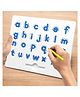 VGRASSP Magnetic Lowercase Alphabet Magpad Toy For Kids With Stylus - Interactive Educational Writing Board With Magnetic Beads - Erasable Tracing Pad For Early Learning - Color May Vary