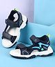 Cute Walk by Babyhug Velcro Closure Sandals with Applique -  Navy Blue