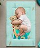 NEW COMERS Baby's Cotton Bed Multi Purpose Cushioned Water proof Cradle Sleeping Mat - Sea Green