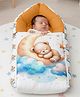NEW COMER 3 in 1 Baby Bed Sleeping Bag & Carry Nest Infant Portable Bassinet for Baby Carrying-Chikoo