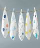 Babyhug 6 Layer Muslin Wash Cloth for Babies Pack of 5 - White| High Absorbency| Ultra Soft & Baby Safe| Feeding & Diapering Essential| Machine Washable & Re-usable| Pack of 5 - Multicolour