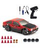 L.O.T CARS Flare Remote Control - 20Kmph, 2.4Ghz, 4 Wheel Drive, Hard Plastic Top with LED Head Light Car - Street Red