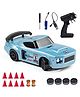 L.O.T CARS Flare Remote Control - 20Kmph, 2.4Ghz, 4 Wheel Drive, Hard Plastic Top with LED Head Light - Underground Blue