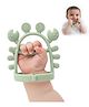 Tony Stark Silicone Baby Teething Toy , No Drop Wrist-Fit Teether for Babies & Toddlers, Soft Silicone Chew Toy for Gum & Molar Relief, Newborn Essentials (Crab Design, Green)