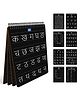 MiniLeaves Hindi Writing Practice Board Set, 8-in-1 Double-Sided Reusable Chalkboard, Set of 4 with Chalk Holder