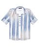 Charchit Cotton Blend Woven Full Sleeves Striped Shirt With Tee - Blue