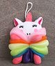 Unicorn Shaped Bath Sponge/Loofah Free Size - Multicolor