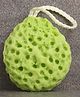 Bath Sponge /Loofah with Hanging Loop Free Size - Green