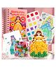 Elecart 3 in 1 Princess Poke-in Art - Magical Princesses, Mess-Free Fun for Kids, DIY Craft Kits, Creative Activity, Dress-up Activity, DIY Fabric Art Crafts Toys, Gifts for Girls & Boys