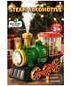 Elecart Kids Electric Train Toy with Smoke, Light & Sound | Battery Operated Steam Locomotive with Moving Spray, Rotating Headlamp | Realistic Train Toy for Boys & Girls (Pack 1 Random Colour)