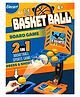Elecart 2-in-1 Tabletop Basketball Shooting Game for Kids | Press & Shoot Indoor Basketball Toy with 9-Basket Challenge | Multiplayer Skill-Building Sports Game for Boys & Girls