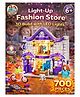 Elecart 3D Clothing Store Building Blocks Set with LED Lights 700 Pieces Modular House Construction Toy | Creative City Street Playset with Figures | Educational STEM Building Kit for Kids