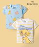 Babyoye Disney Single Jersey Knit Half Sleeves T-Shirts With Lion King Graphics Pack of 2 - Multicolor