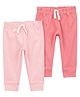 Carter's  Cotton Woven Full Length Solid Color Lounge Pants Pack of 2 - Pink