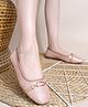 NZS Abstract Applique Detailed Ballerinas - Peach