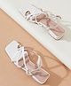 NZS Strap Detailed Buckle Closure Sandals - White