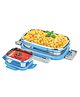 SignoraWare Quickmeal Stainless Steel Small Lunch Box | Airtight & Leakproof | Microwave Safe | Portion Control | Easy to Carry | Ideal for Office, School, Kids & Travel (650ml + 130ml | Blue)
