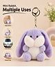 Play Nation Rabbit Plush Key chain| Soft Miniature Animal Stuffed Toy Key ring| Decorative Portable Bag Accessory & Gifting Toy for Kids & Teens|Safe Fabric|BIS Certified|Blue|Height- 15 cm