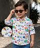 Mark & Mia Woven Full Sleeves Vehicle Printed Shirt with Pocket Detailing - White