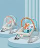 Babyhug SE 2-in-1 Rockers & Reclining Chair with Calming Vibration| Adjustable Recline| Safety Harness| Removable & Washable Fabric| Foldout Stand for Stable Position| Compact Fold  - Sky
