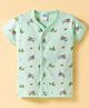 Tango Single Jersey Knit Half Sleeves Aeroplane & Helicopter Printed Jhabla - Light Green