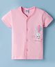 Tango Interlock Knit Half Sleeves Elephant Printed Jhabla - Pink
