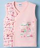Tango Interlock Knit Sleeveless Vehicles Printed Jhabla - Peach