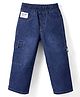 Little Kangaroos Woven Full Length Washed Denim Jeans - Blue