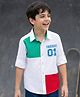 Pine Kids Cotton Woven Full Sleeves Cut & Sew Shirt with Chicago Print - White