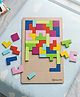Play Nation Wooden Jigsaw Puzzle Brain Game with Multicolor Geometric Pattern Blocks| Shape & Color Recognition| Hand-Eye Coordination | Ideal Gift for Kids 3+ Years| BIS Certified