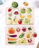 Play Nation 2-in-1 Wooden Puzzle Pack of 2 for Kids| Fruit & Vegetables| Montessori Learning| Boosts Vocabulary| Basic Vocabulary| Gifting for 3+ Years Boys & Girls| BIS Certified